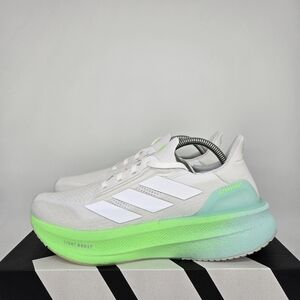 New Adidas UltraBoost 5X White Lime Burst JQ2927 Women's Running Shoes Size 7.5